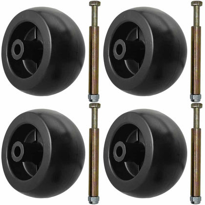 Parts 4 Outdoor deck wheel kit on John Deere deck for easy maneuverability