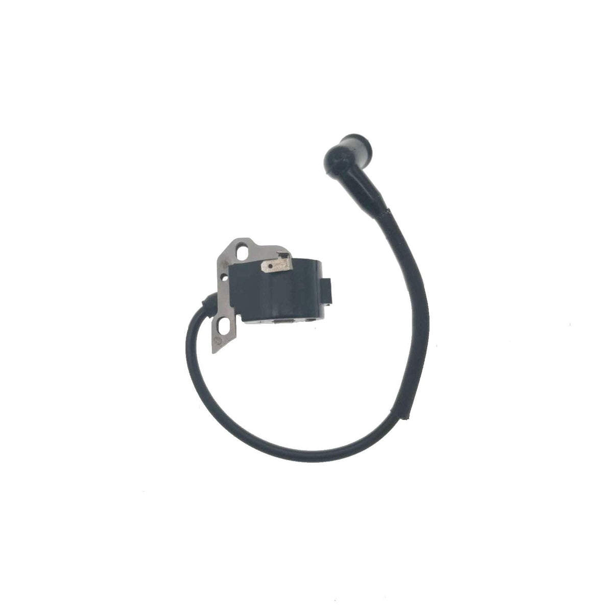 PARTSRUN ignition coil with boot for STIHL SR340 close-up emphasizes precision fit and weather resistance