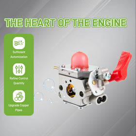 Close-up Partszen BVM200FE carburetor with robust construction