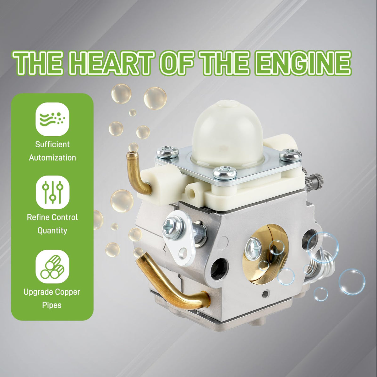 Partszen C1M-K77 carburetor for Echo PB413H improves throttle response and durability