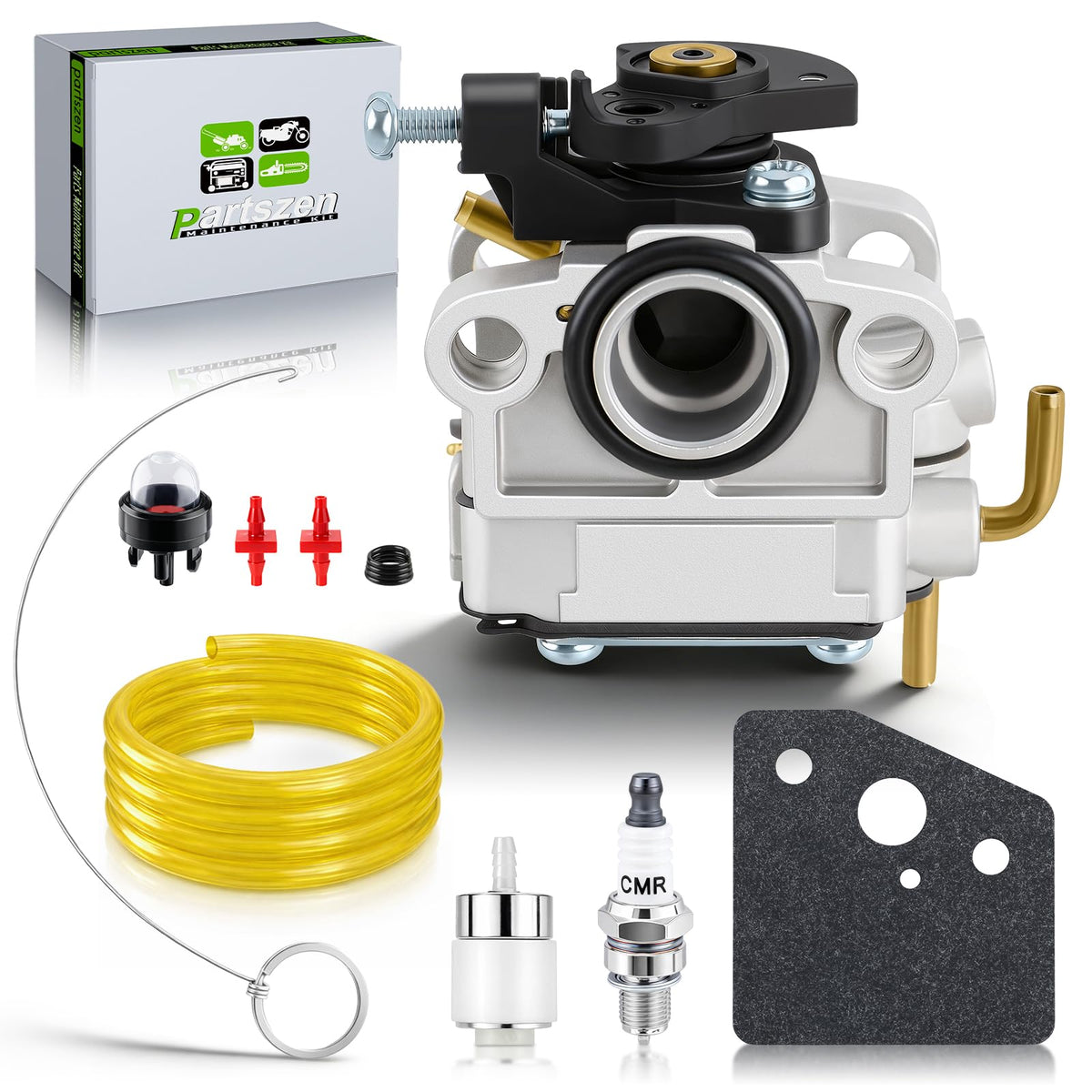 Partszen 753-08323 carburetor kit for Troy-Bilt TB6044XP; easy tune-up potential.