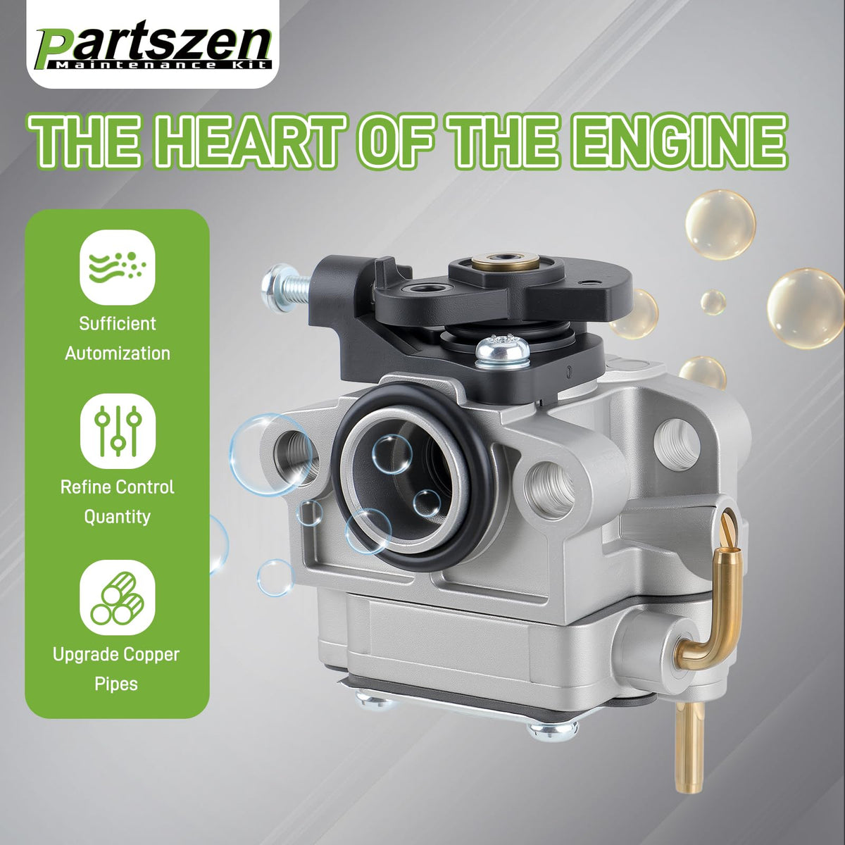 Partszen 753-08323 carburetor kit for Troy-Bilt TB635EC; precise fit and performance.