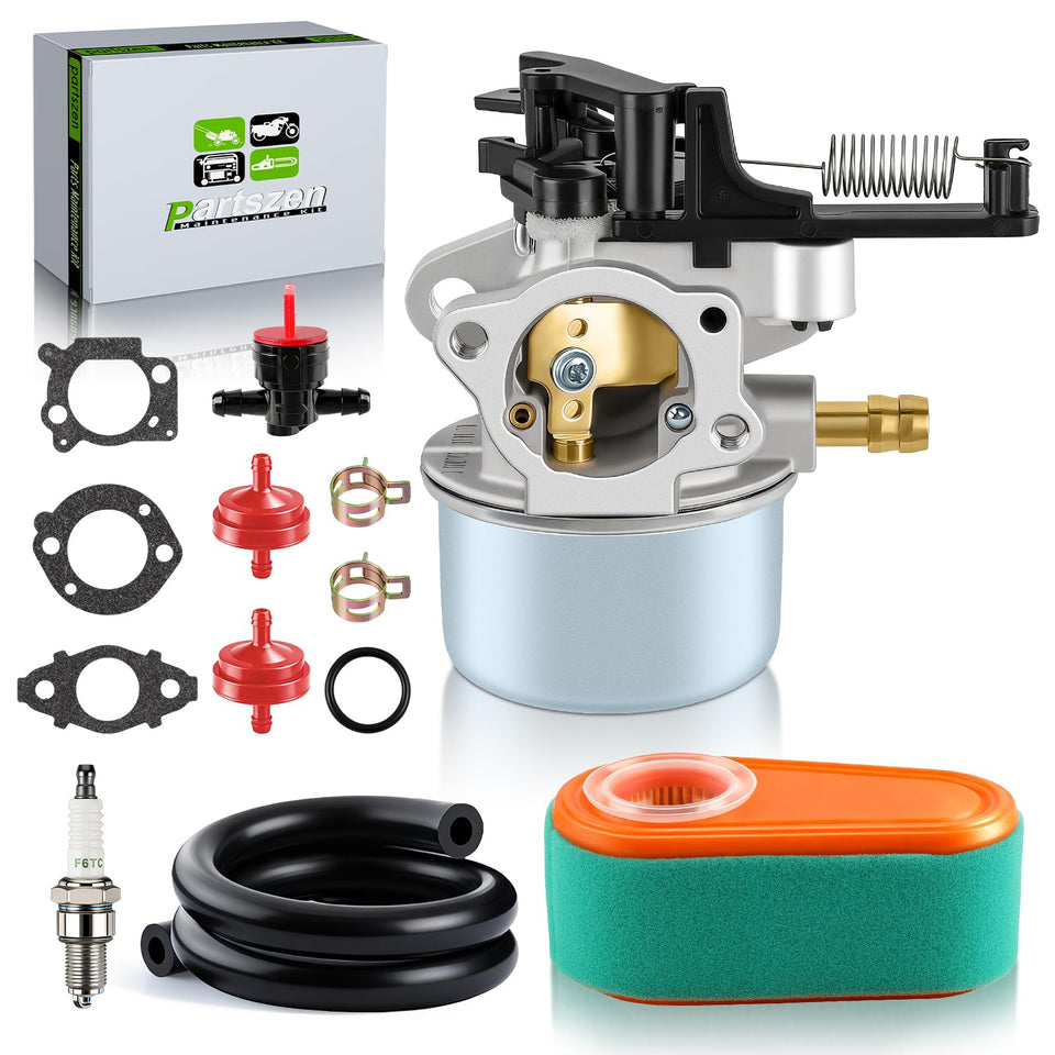 Partszen carburetor kit for JD JS35 JS46 JS48 lawn mower with reliable starts