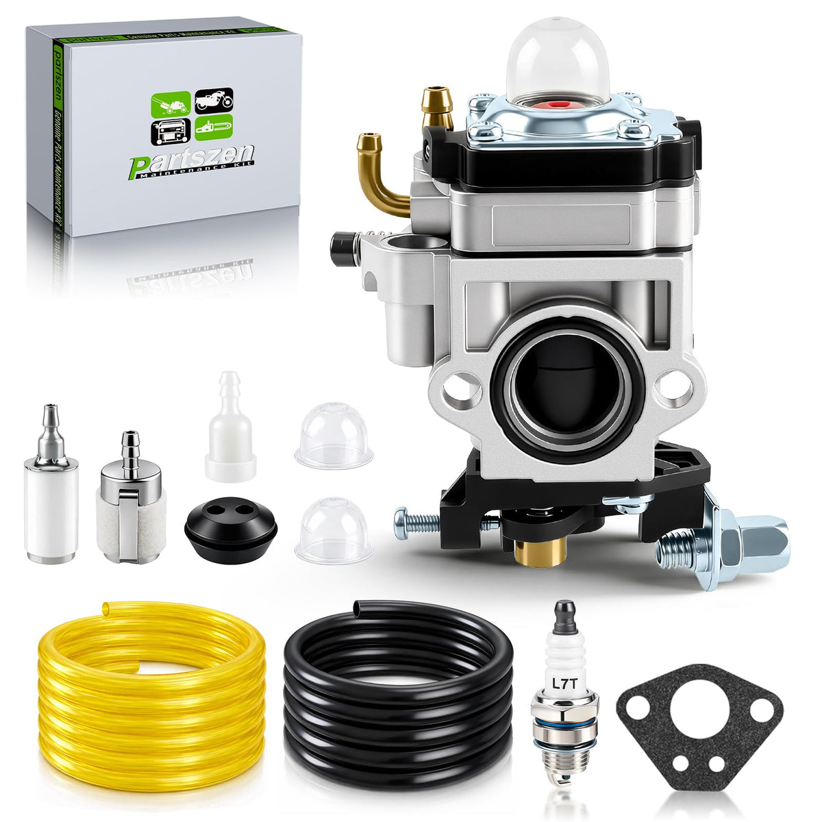 Partszen carburetor kit for Poulan PR46BT offering smoother starts and reliable operation