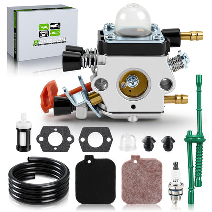 Partszen carburetor for STIHL BG45 with tune-up kit improves blower performance and reliability