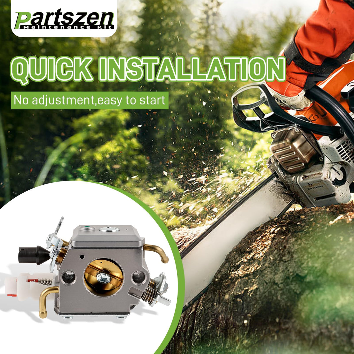 Partszen double-tube connection supports external primer bulb