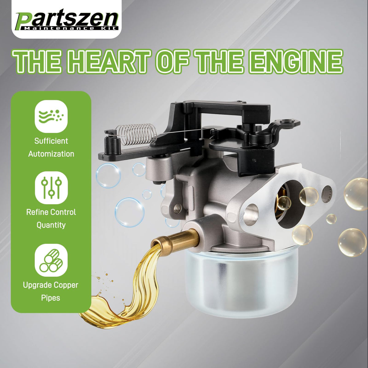 Partszen fuel filter replacement set for consistent fuel flow