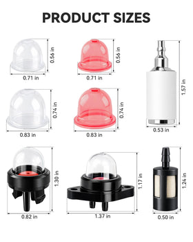 Partszen white fuel filters for clean fuel flow in Poulan and Craftsman tools