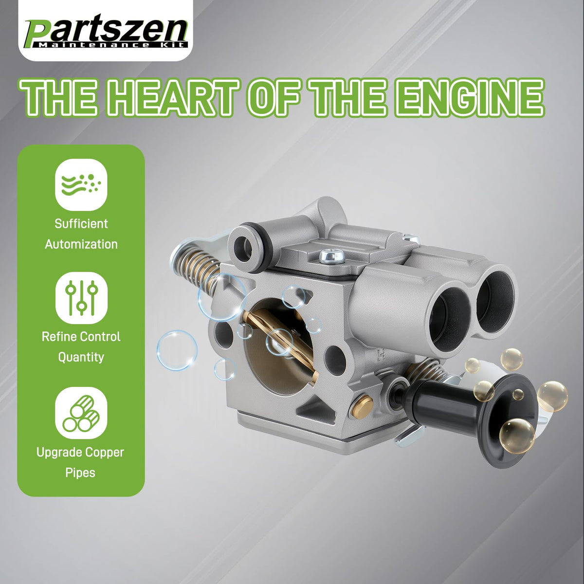 PartsZen fuel line for Stihl MS271/MS291 improves fuel delivery.