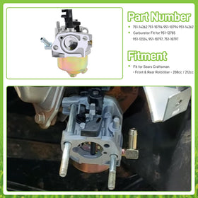 Partszen packaged kit open view shows complete replacement set for tillers.