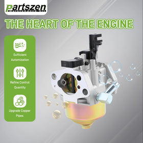 Partszen spark plug and fuel filter kit included for easy maintenance.