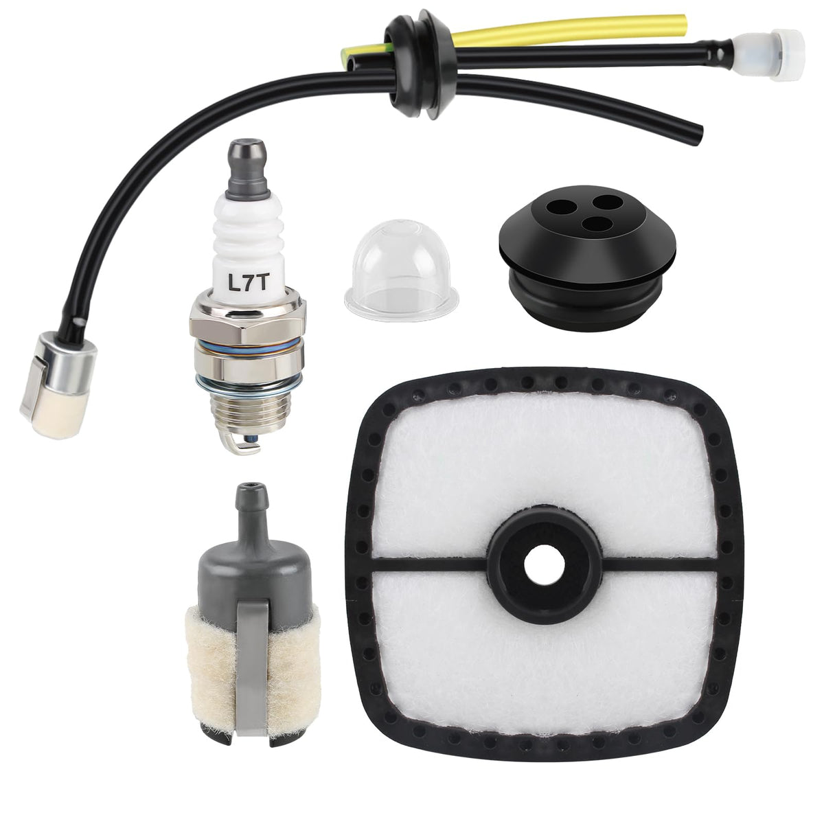 Partszen SRM225 spark plug and primer bulb kit for easy starts.