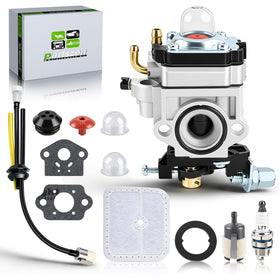 Partszen WYK-186 carburetor kit front view for Echo trimmers, improving fit.