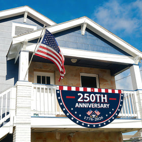 Party Greeting flags feature reinforced grommets for easy hanging and quick setup.