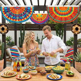 Versatile Mexican festival bunting ideas for carnivals, weddings, and birthdays.