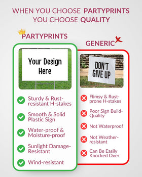 PartyPrints easy setup with no tools required