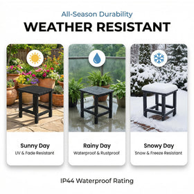 PASAMIC Adirondack square table assembly, quick and safe setup.