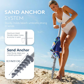 PASAMIC portable carrying bag makes transport easy for trips to the beach.