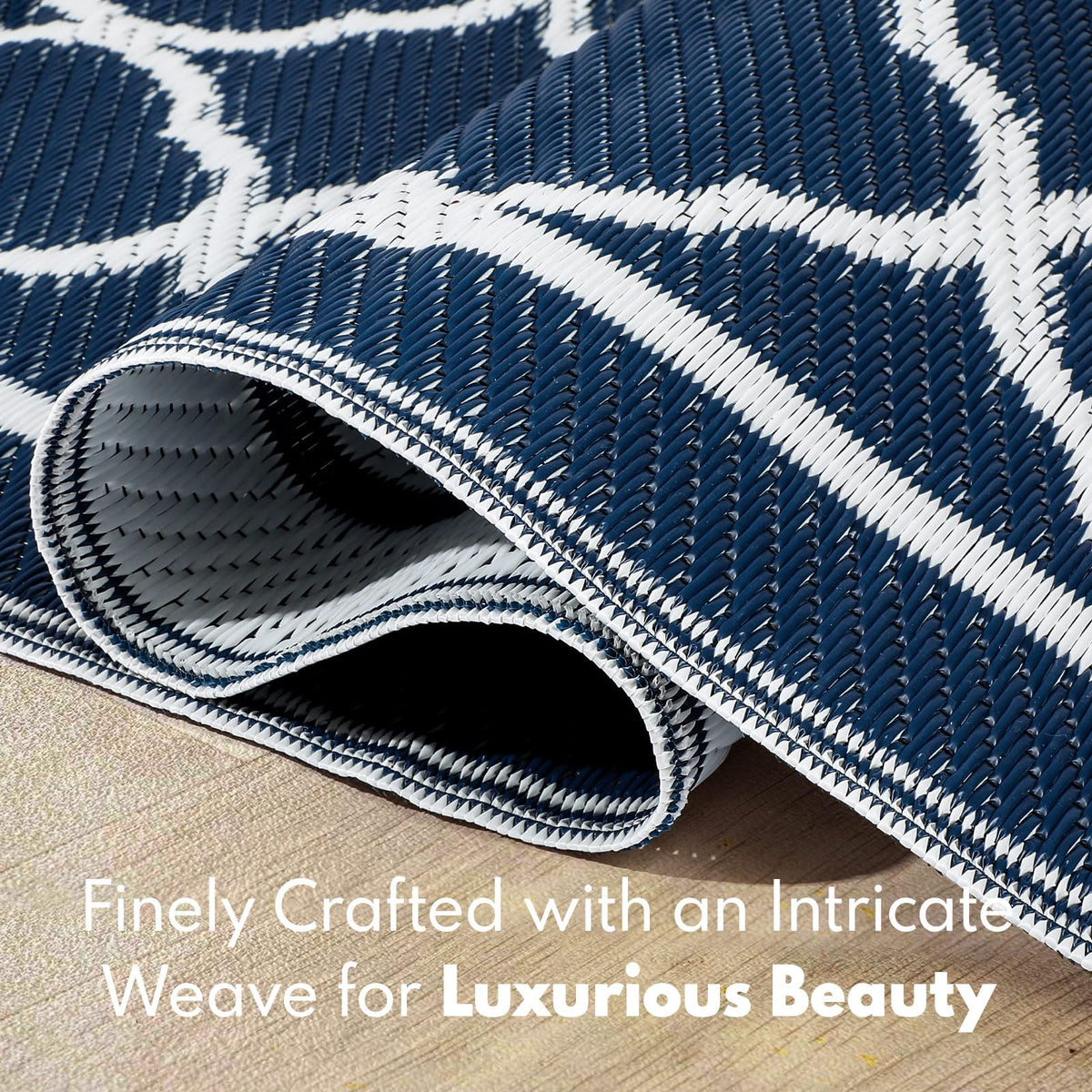 Pasamic multi-use outdoor carpet suitable for decks, balconies, patios, and RV setups.