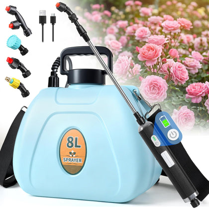 PASAMIC 2-gallon sprayer with battery indicator for easy power management