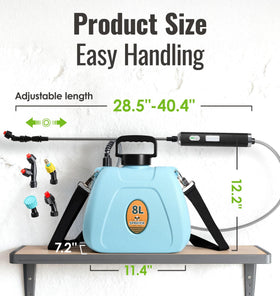 PASAMIC sprayer extendable wand reaching tight spots with precision