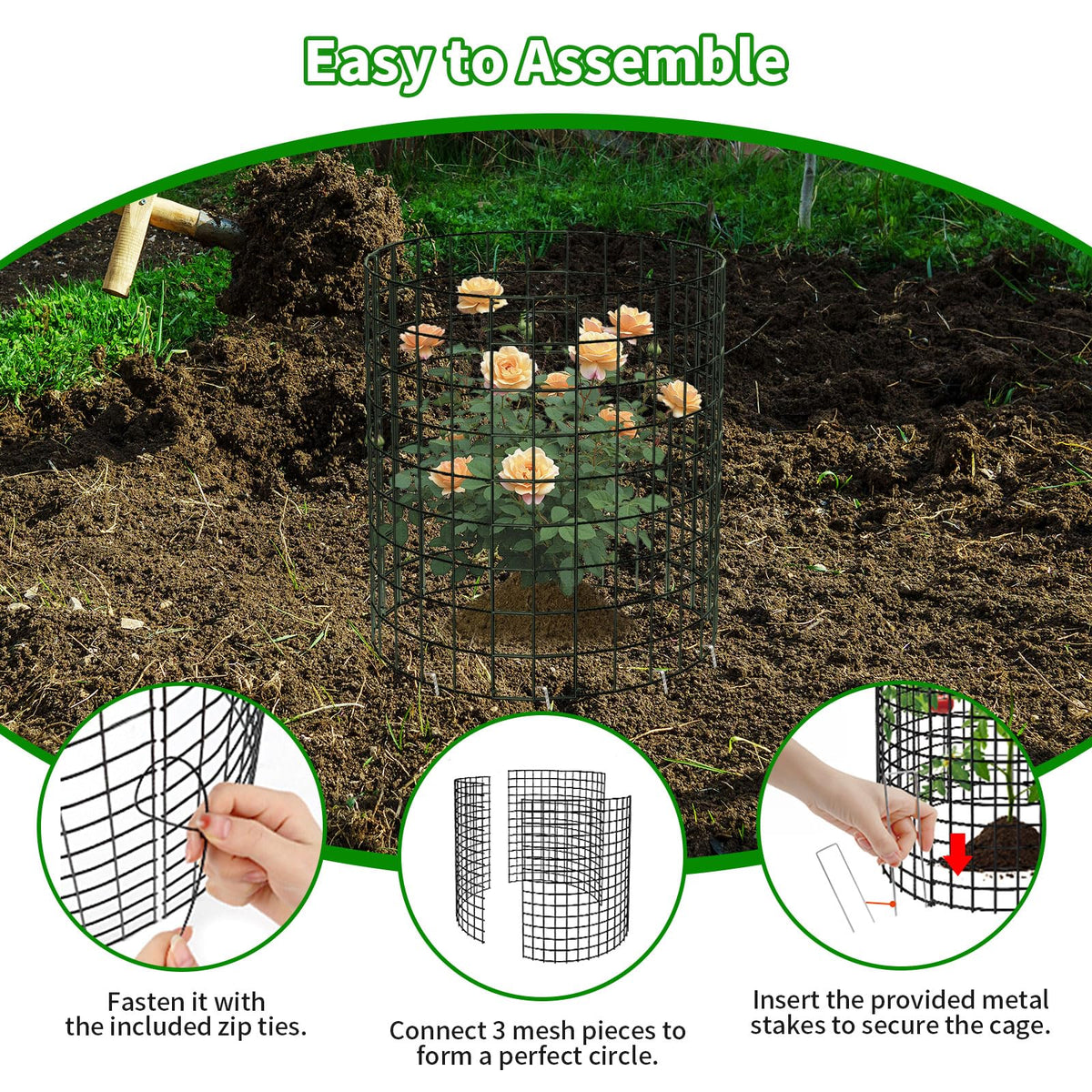 PASARA 1-inch mesh spacing blocks small pests while letting light through.