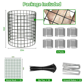 PASARA included ground stakes secure cages firmly in soil.