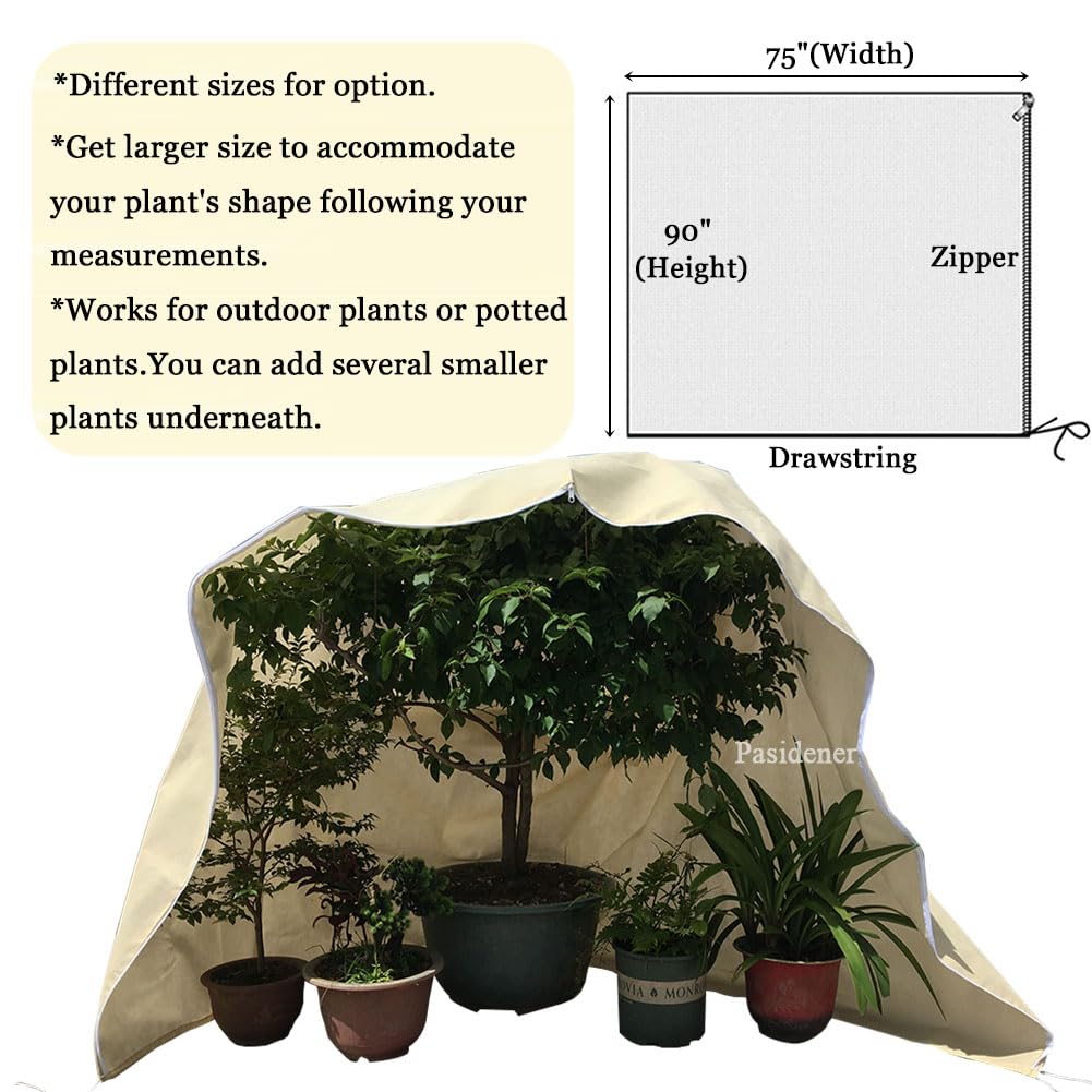 Pasidener breathable plant cover traps heat while letting light through