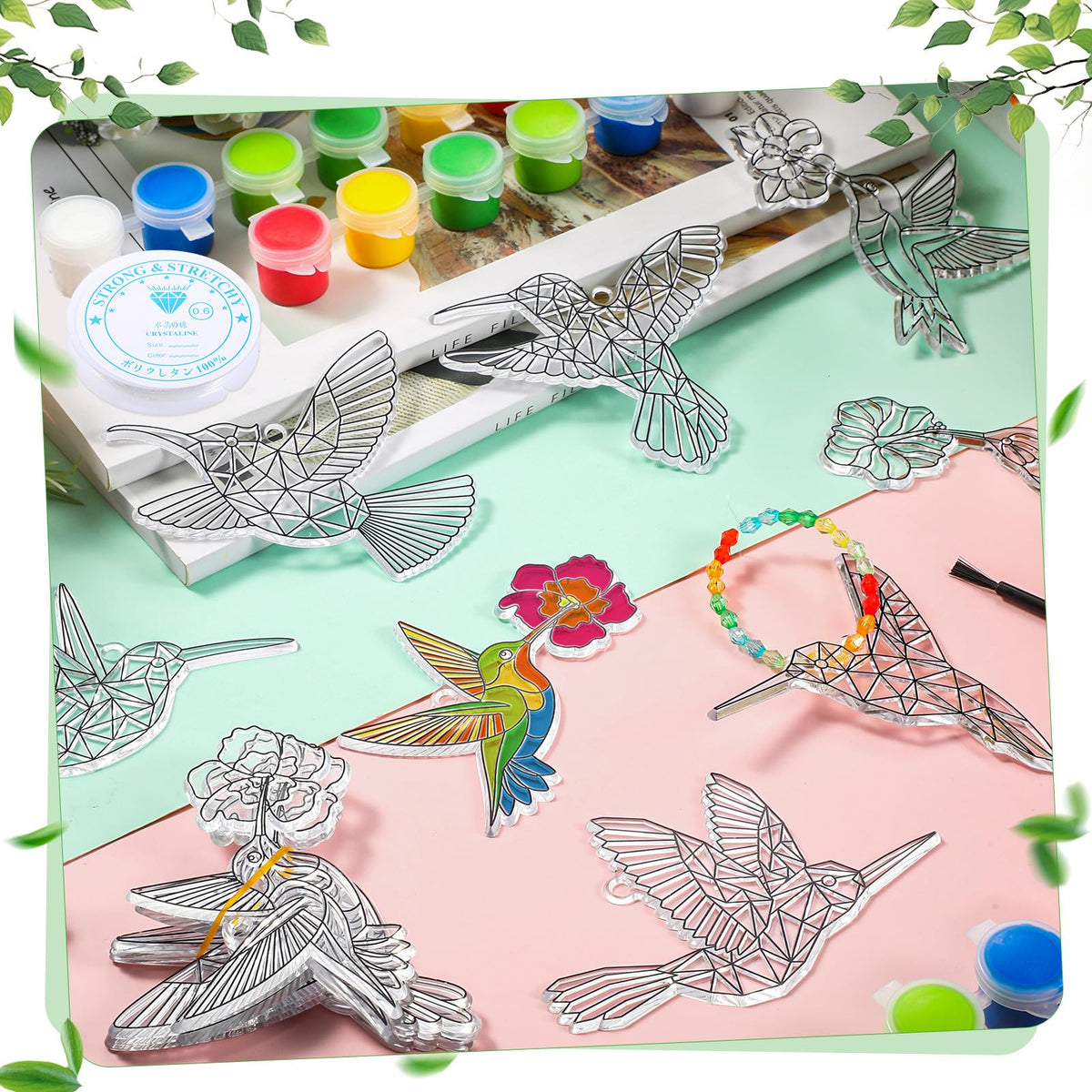 Pasimy fishing thread roll for easy hanging of suncatchers