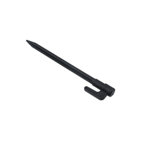 Pastlla stake with anti-drop top hook prevents rope slippage during use.