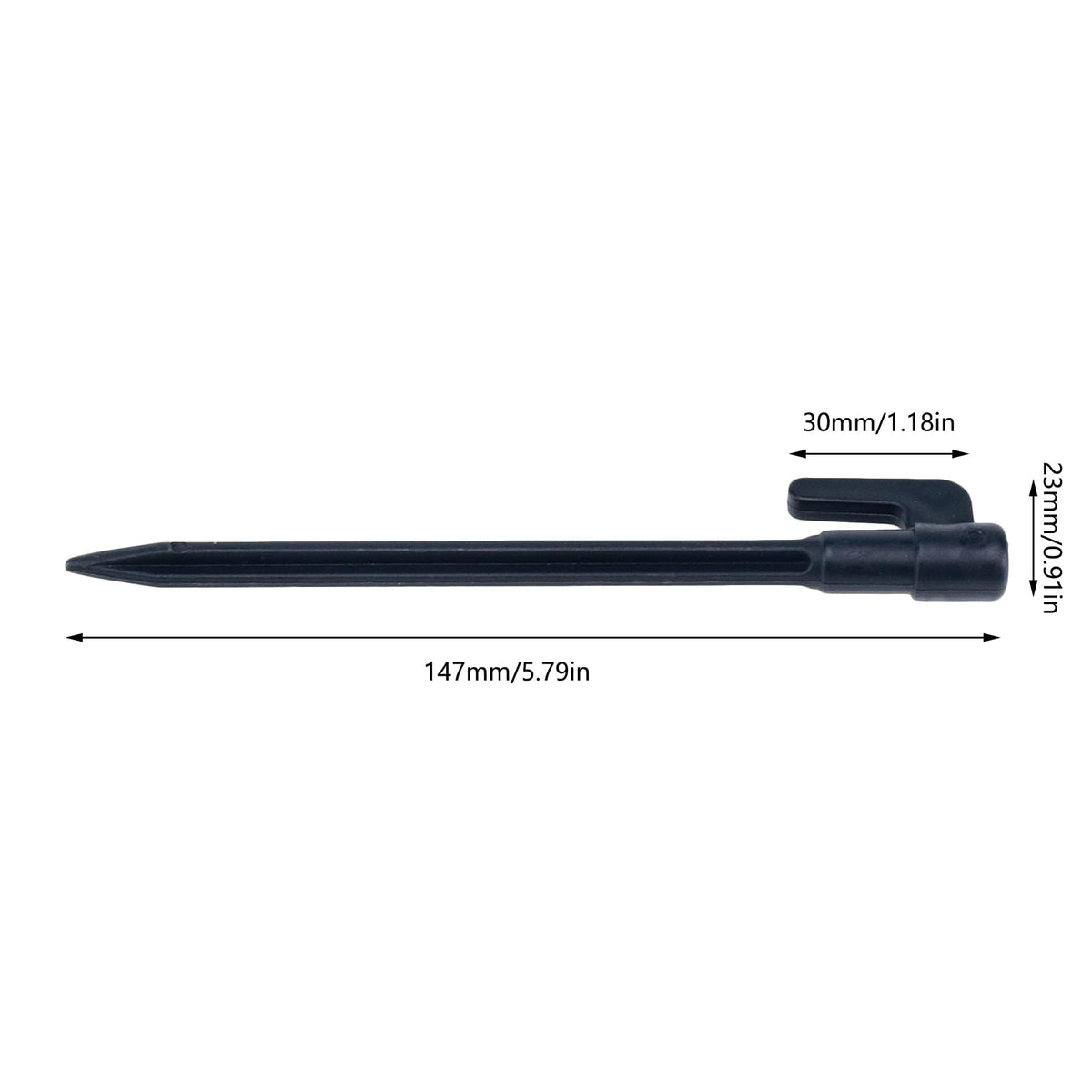 Pastlla heavy-duty plastic stakes highlighting lightweight, durable performance.
