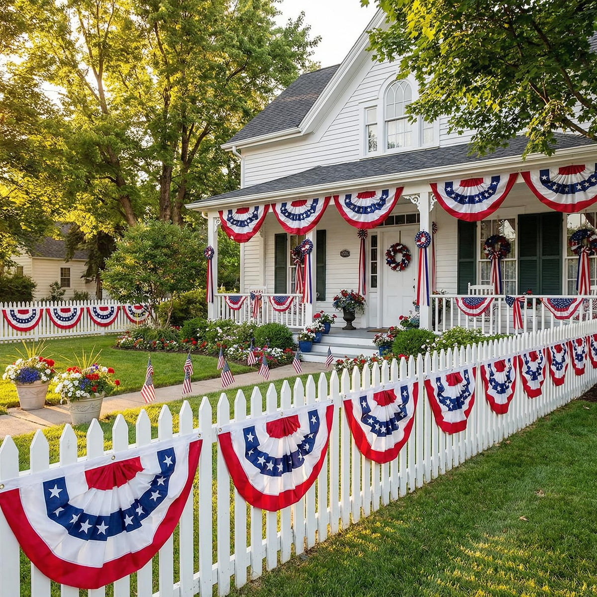 PASUTO Memorial Day decor banner for remembrance spaces