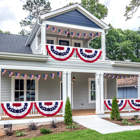 PASUTO storefront patriotic banner to attract attention