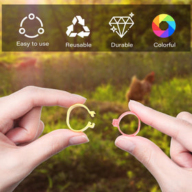 Patelai color-coded bands enable simple breed separation and visibility.