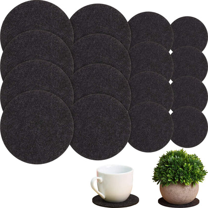 Patelai cork plant coaster 4inch closeup showing absorbent fabric protecting surfaces.