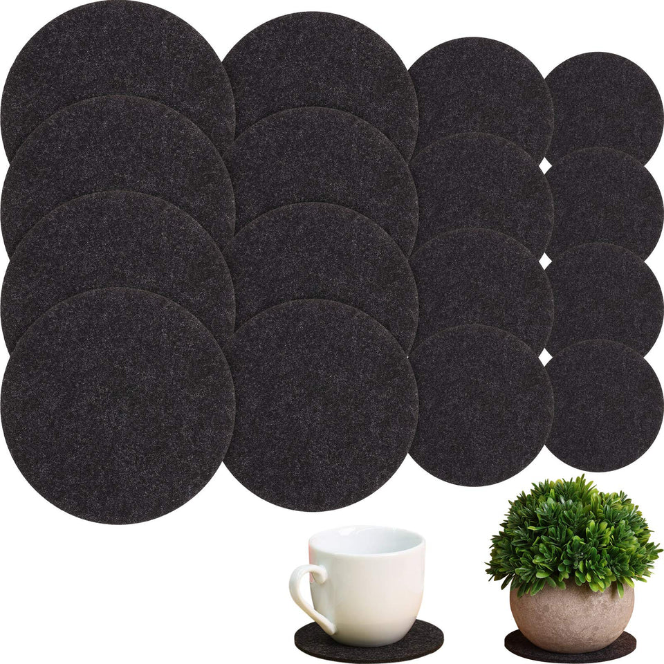 Patelai cork plant coaster 4inch closeup showing absorbent fabric protecting surfaces.