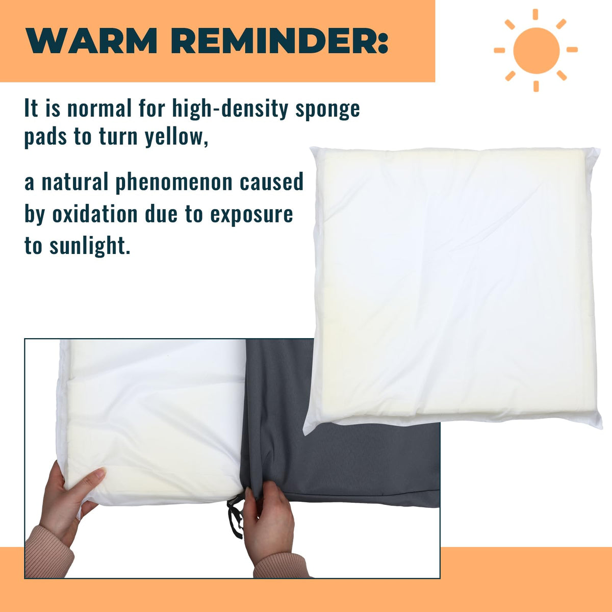 Patelai cushion cover close-up showing TPU-coated waterproof fabric protection