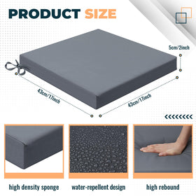 Patelai 2-inch thick foam padding for comfortable outdoor seating
