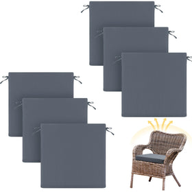 Patelai outdoor dining chair cushions on patio chairs, fade resistant and six-pack relevance