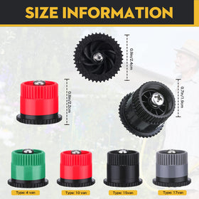 Patelai 4-van red nozzle improves sprinkler coverage and efficiency