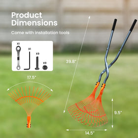 Pathneer leaf grabbers cushioned grip reduces hand fatigue during cleanup.