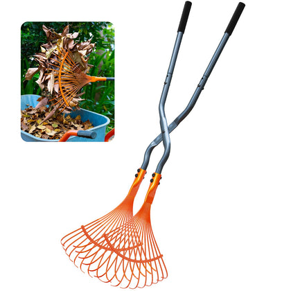 Pathneer leaf grabbers with long ergonomic handle for easier yard cleanup.
