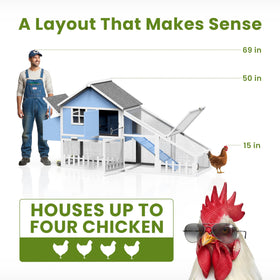 Pathosio Pets weatherproof UV roof shields birds from sun and rain.
