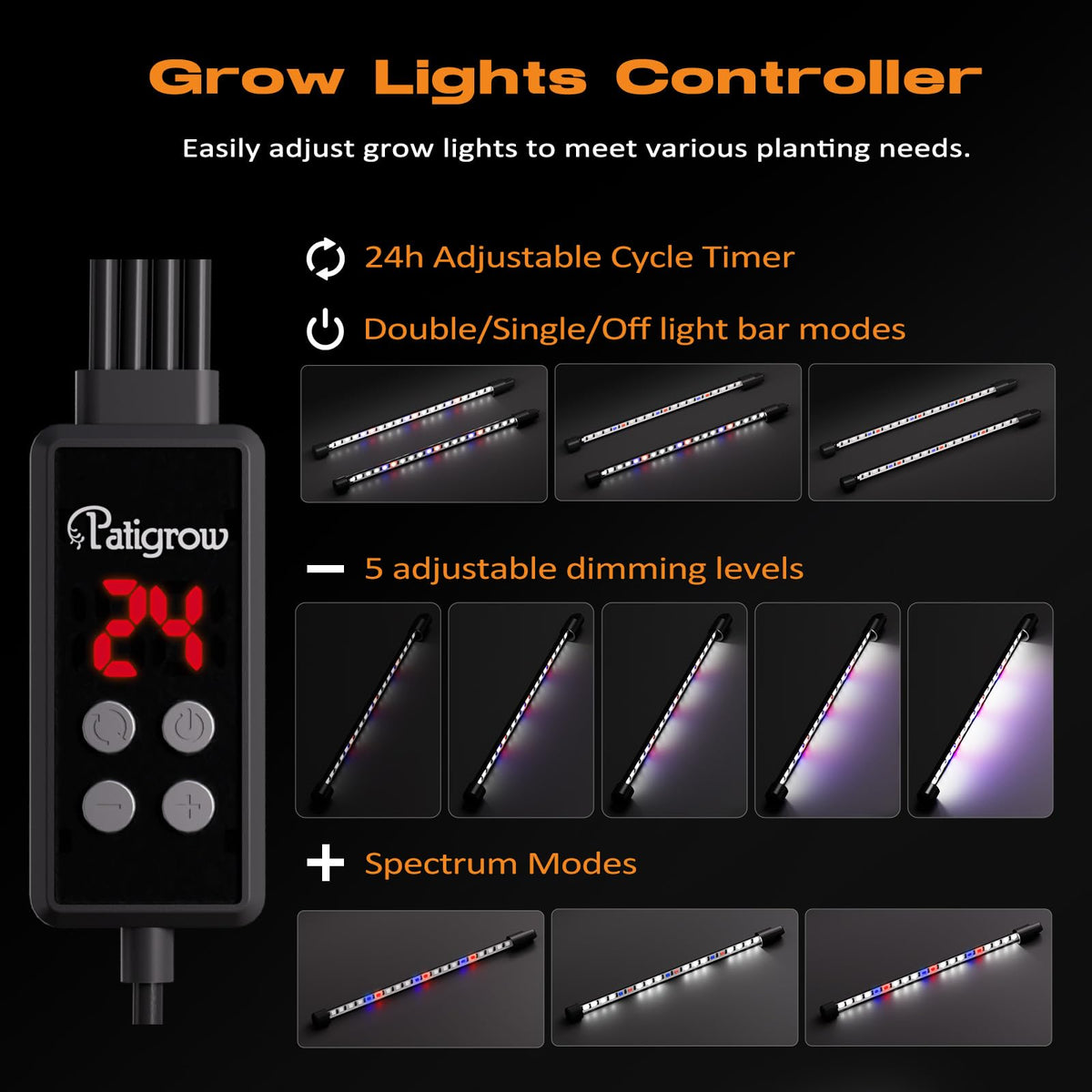 Patigrow 40-cell tray features enlarged drainage holes for better root air flow