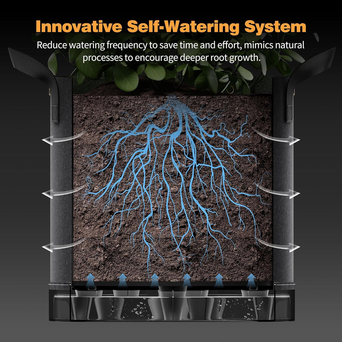 Patigrow reinforced-handles bag enables easy lifting and relocation.