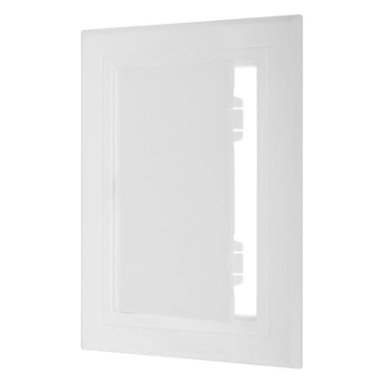 PATIKIL white 12x10 access panel front view showing durable ABS construction for easy wall access
