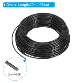 PATIKIL aluminum tree wire with 2mm diameter offers flexible bending for training.