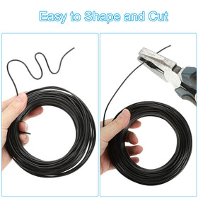 PATIKIL black bonsai wire ideal for indoor plant shaping and display.
