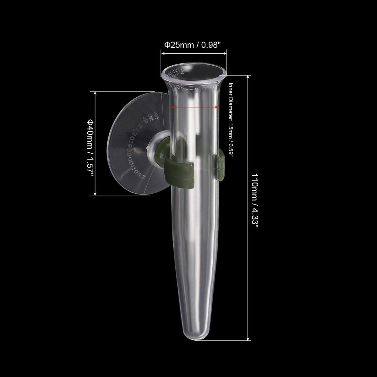 PATIKIL clear plastic wall-mounted tubes shown holding fresh flowers.