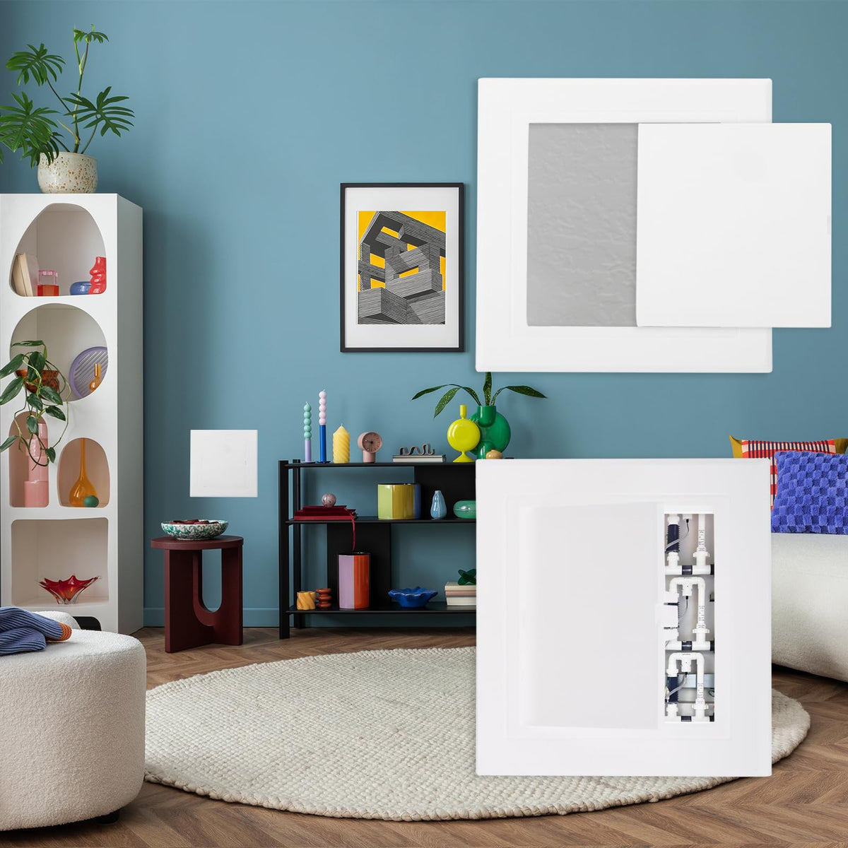 PATIKIL reversible wall panel suitable for flush or surface mounting